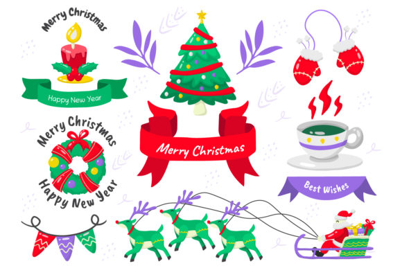 Christmas Elements Vol.12 Graphics and Illustrations