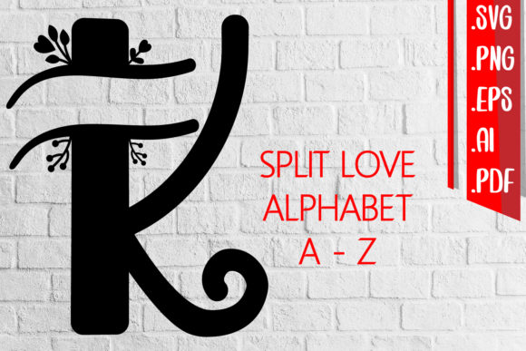 Split Love Alphabet: Graphics for Crafts
