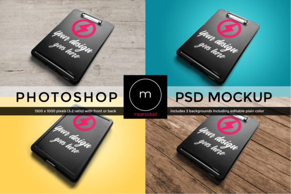 Storage Clipboard Angled Product Mock Up